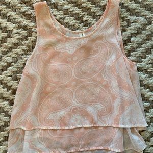 Light pink paisley blouse